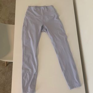 Lululemon wonder under powder blue leggings size 4